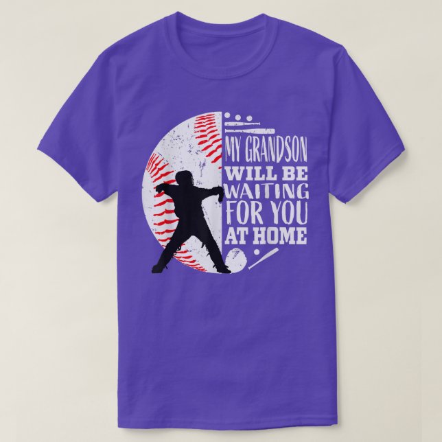 Cute Baseball Catcher Grandma Grandpa Grandson Quo T Shirt (Design framsida)