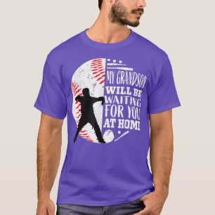 Cute Baseball Catcher Grandma Grandpa Grandson Quo T Shirt