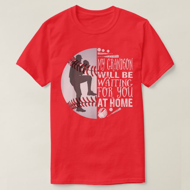 Cute Baseball Catcher Grandma Grandpa Grandson Quo T Shirt (Design framsida)