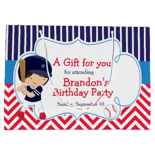 Cute Baseball Mörk Hair Boy Birthday