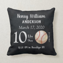 Cute Baseball Sports Boll Baby Birtud Stats Nurser