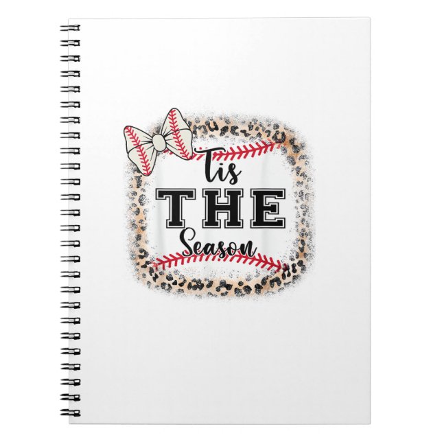 Cute Baseball Tis The Season Mom Sister Toddler Gi Anteckningsbok (Framsidan)