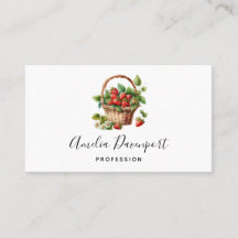 Cute Basket Fullt av jordgubbar