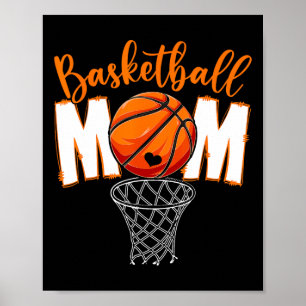 Cute Basketball Mamma Mamma Mors dag från Son Dau Poster