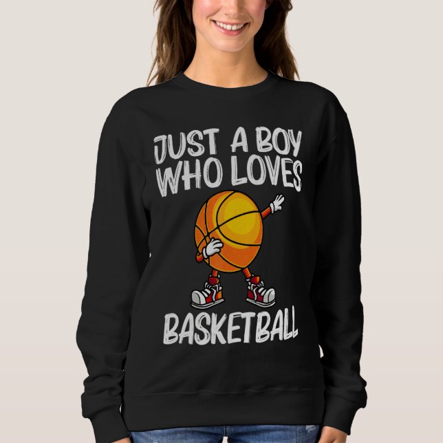 Cute Basketball Pla för Boys Kids Basketball Sport T Shirt (Framsida)