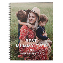 Cute Bästa Mummy-foto någonsin Heart Mors dag Anteckningsbok