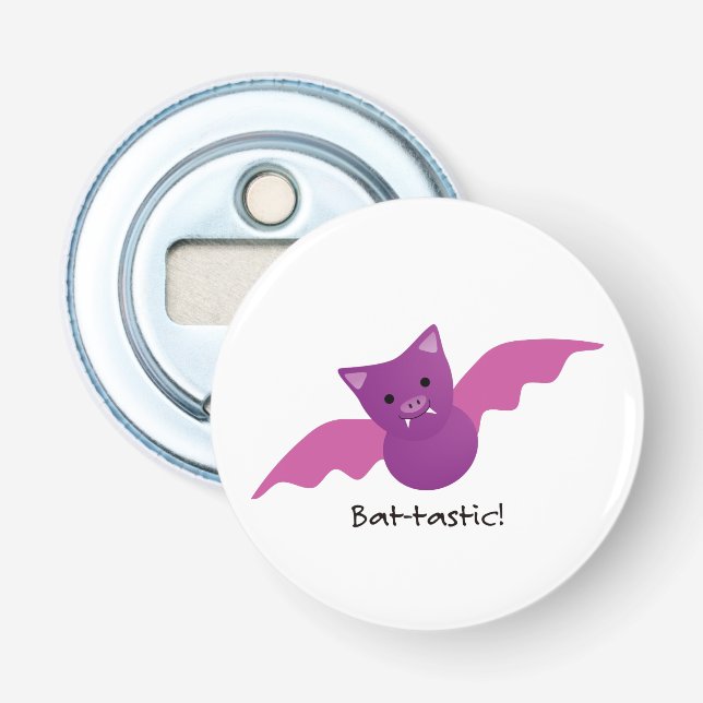 Cute Battastic Rosa Fladdermus Flasköppnare (Framsidan)