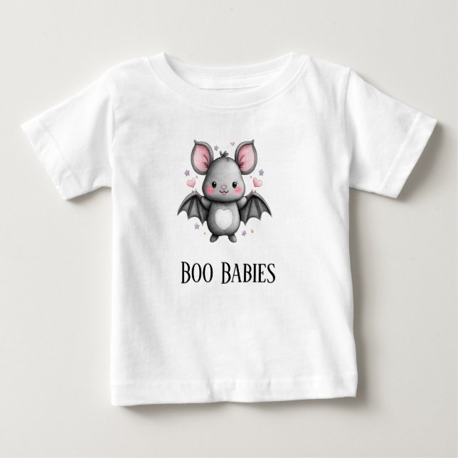 Cute Batty Boo Spädbarn T Shirt (Framsida)