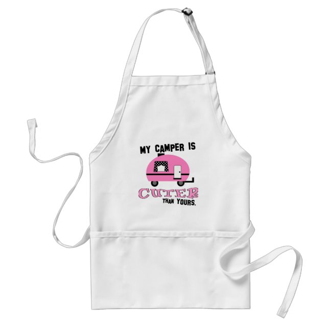 Cute BBQ Camping Apron Förkläde (Framsidan)