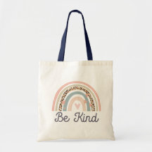 Cute Be like Rainbow White Tote Bag