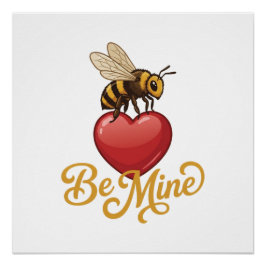 Cute Be Mine Honeycomb  Perfect Poster
