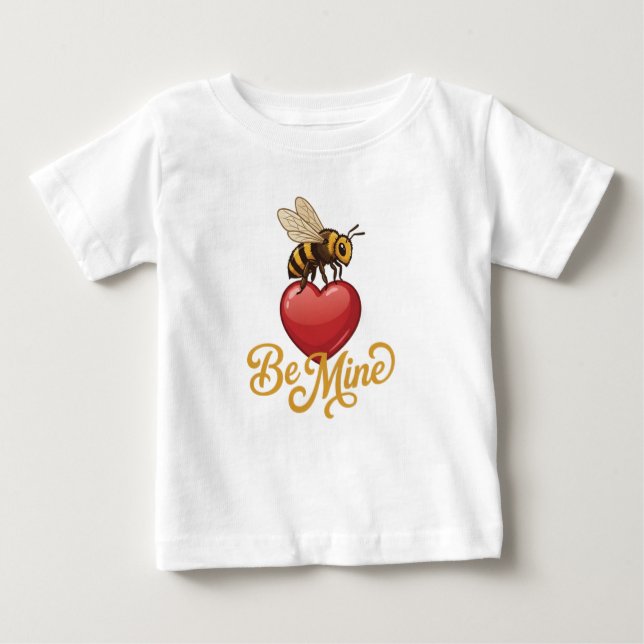 Cute Be Mine Honeycomb  T Shirt (Framsida)
