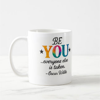 Cute BE YOU! Inspirational quote Kaffemugg