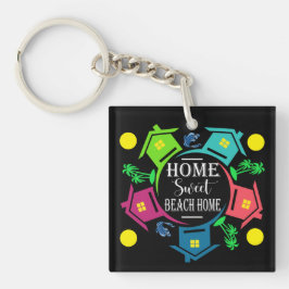 CUTE BEACH HOUSE Version 2 Se Bakre nyckelkedja