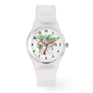 Cute Beach rosa flamingo Watch Armbandsur