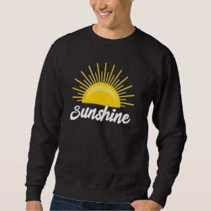 Cute Beach Summer Vacation Tee Sunshine Sand Sol H Lång Ärmad Tröja