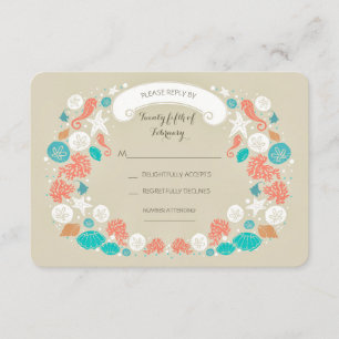 Cute Beach Wedding OSA kort