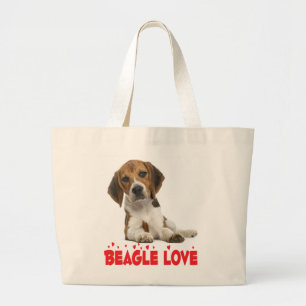 Cute Beagle Älskare Gift Puppy Hund Jumbo Tygkasse