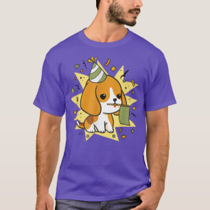 Cute Beagle Baby Birthday-firandet Hundägare Pe T Shirt