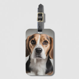 Cute Beagle Bagagebricka