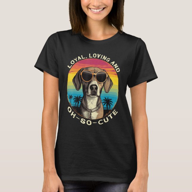 Cute Beagle Breed Loyal Loving Dog T Shirt (Framsida)