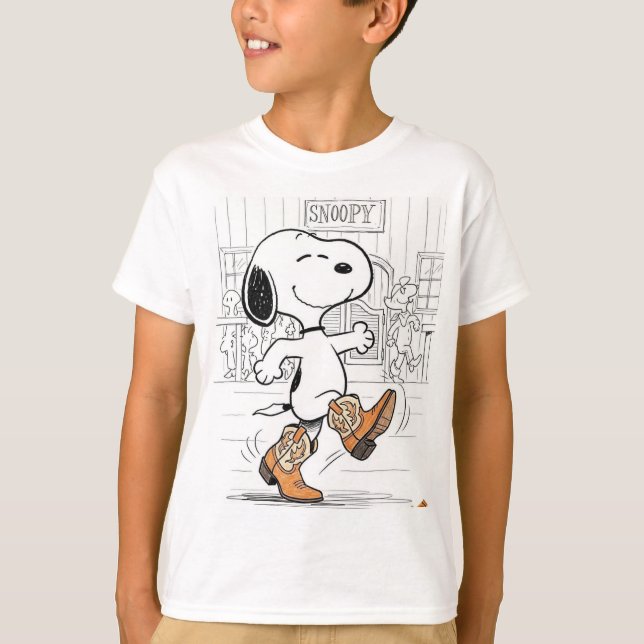 Cute Beagle Cartoon T-shirt (Framsida)
