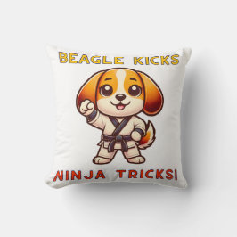 Cute Beagle Cookie Tecknad Snack Älskare Kudde