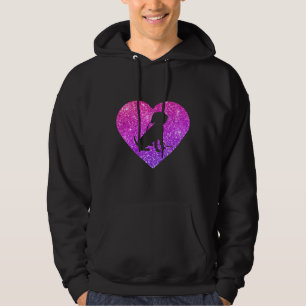 Cute Beagle Heart Hund för flickor, Tonåringar och Hoodie