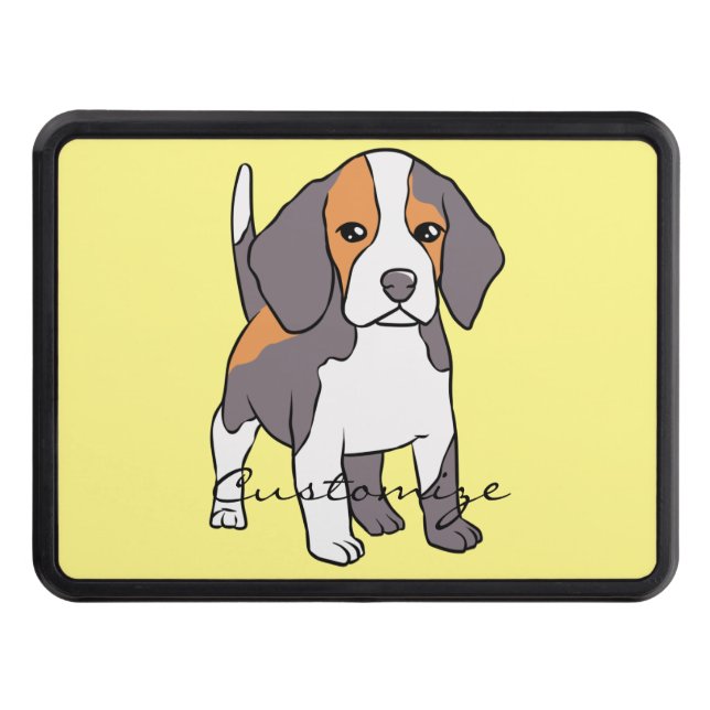 Cute Beagle Hund aveln Thunder_Cove Dragkroksskydd (Framsidan)