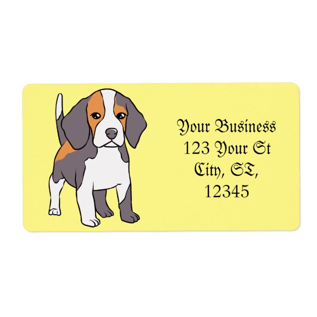 Cute Beagle Hund aveln Thunder_Cove Fraktsedel (Framsidan)