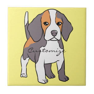 Cute Beagle Hund aveln Thunder_Cove Kakelplatta