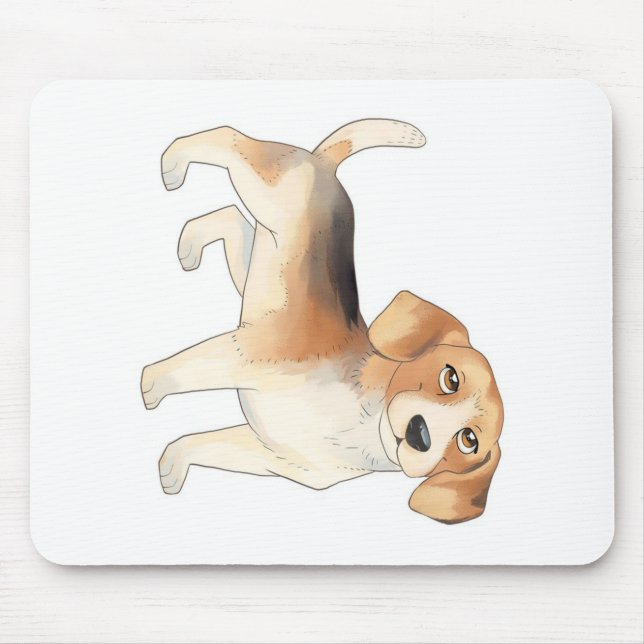 Cute Beagle-Hund Musmatta (Framsidan)