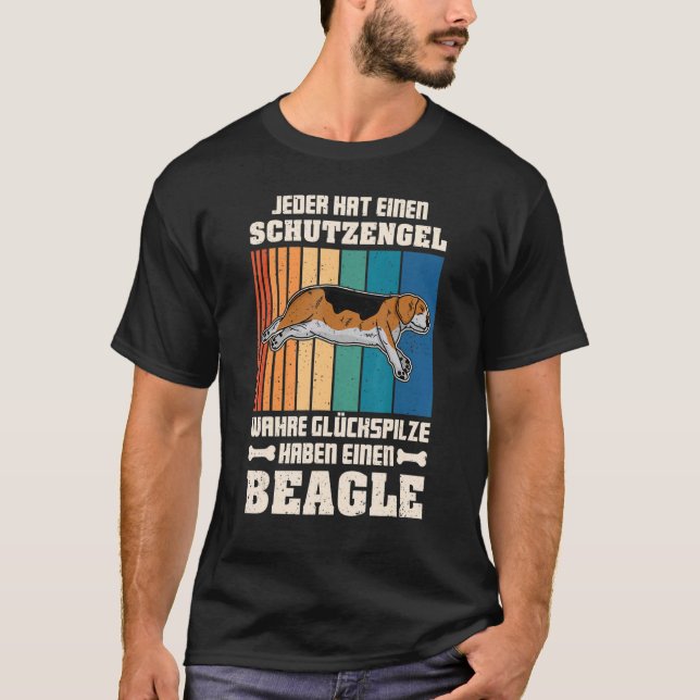 Cute beagle hund sömn pajama nattgåva 2 t shirt (Framsida)