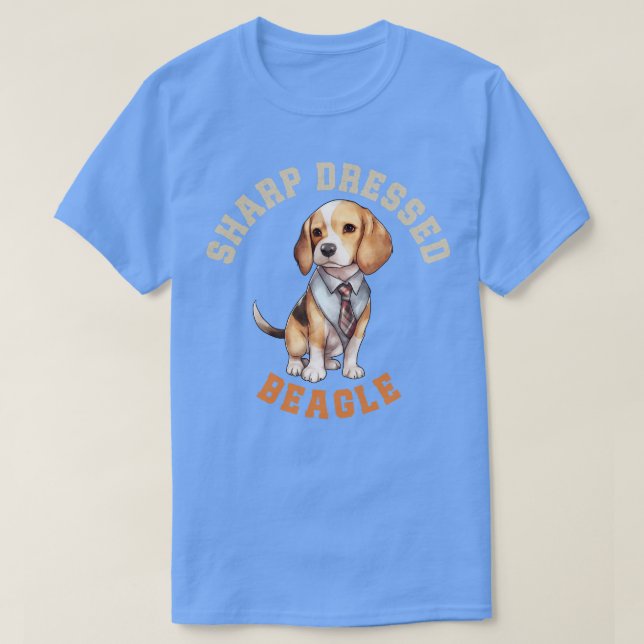 Cute Beagle Hund T Shirt (Design framsida)