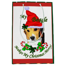 Cute Beagle jul Merry