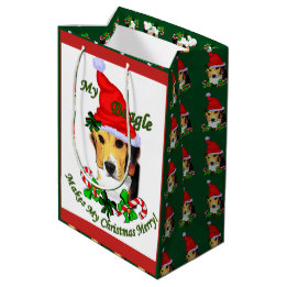 Cute Beagle jul Merry