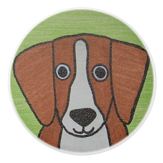 Cute Beagle Knob Knopp