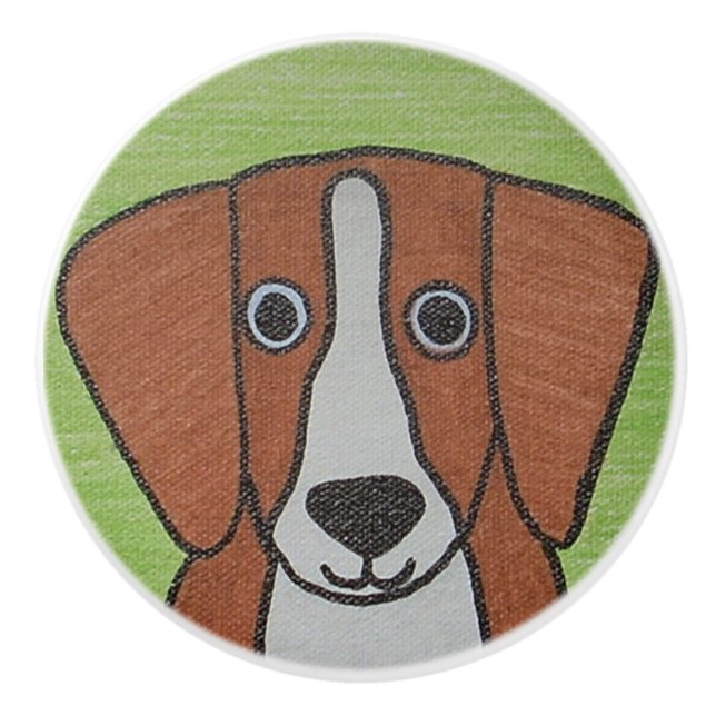 Cute Beagle Knob Knopp (Framsidan)