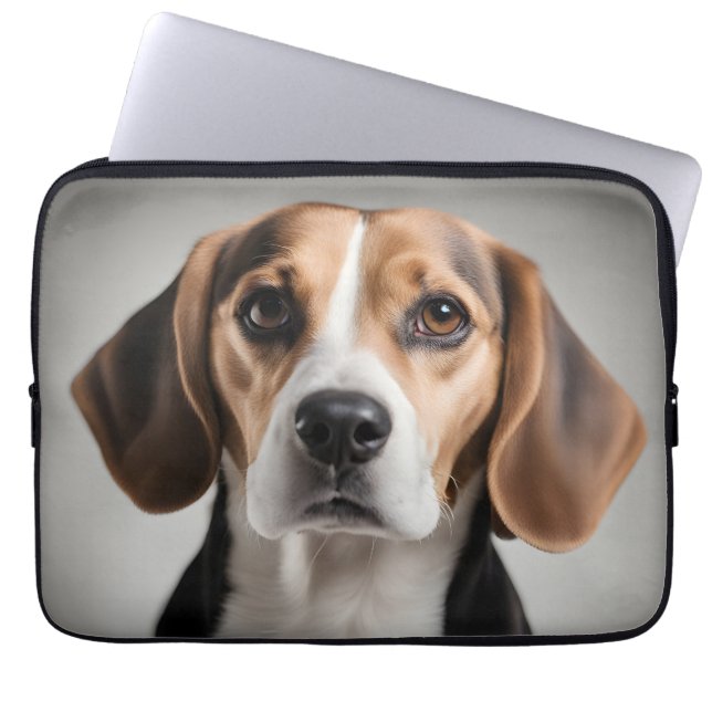 Cute Beagle Laptop Fodral (Framsidan)