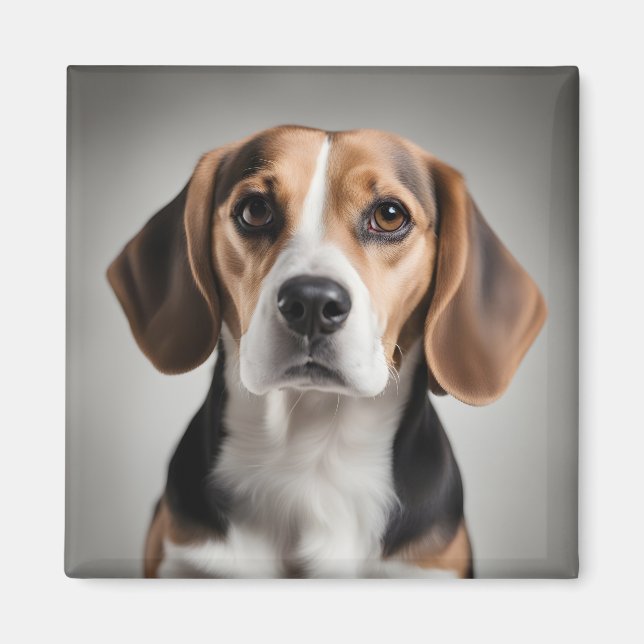 Cute Beagle Magnet (Framsidan)