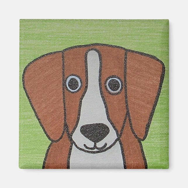 Cute Beagle Magnet (Framsidan)