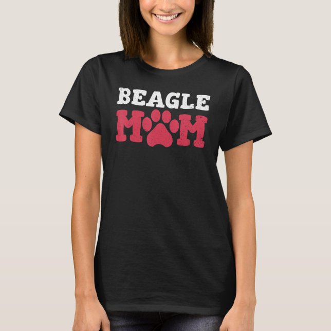 Cute Beagle Mammor Beagle Hund Beagle Owners T Shirt (Framsida)