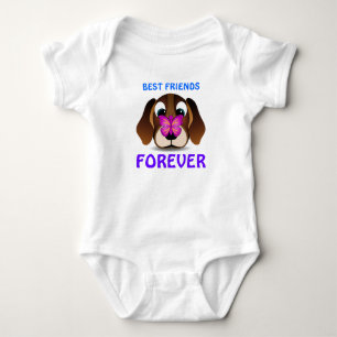 Cute Beagle Puppy Hund och Butterfly Best Friends Tee