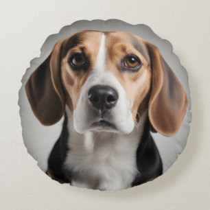 Cute Beagle Rund Kudde
