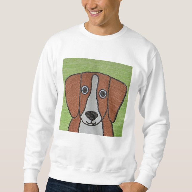 Cute Beagle Sweatshirt (Framsida)
