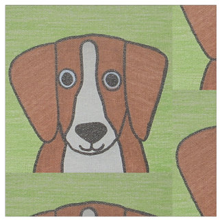 Cute Beagle-tryckt struktur Tyg
