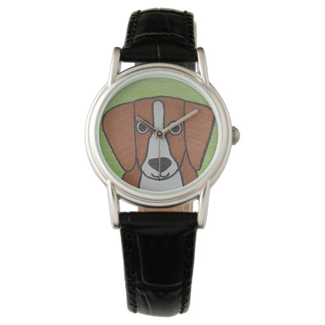 Cute Beagle Watch Armbandsur (Framsida)
