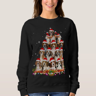 Cute Beagles Julgran Hund Santa Julafton Funny P T Shirt