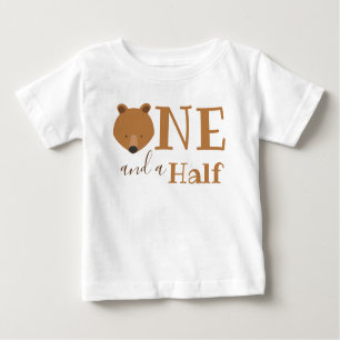 Cute Bear 18 månader En och en halv födelsedag T Shirt
