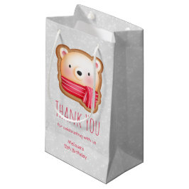 Cute Bear Ansikte Red Scarf & Rosy Cheeks Tack